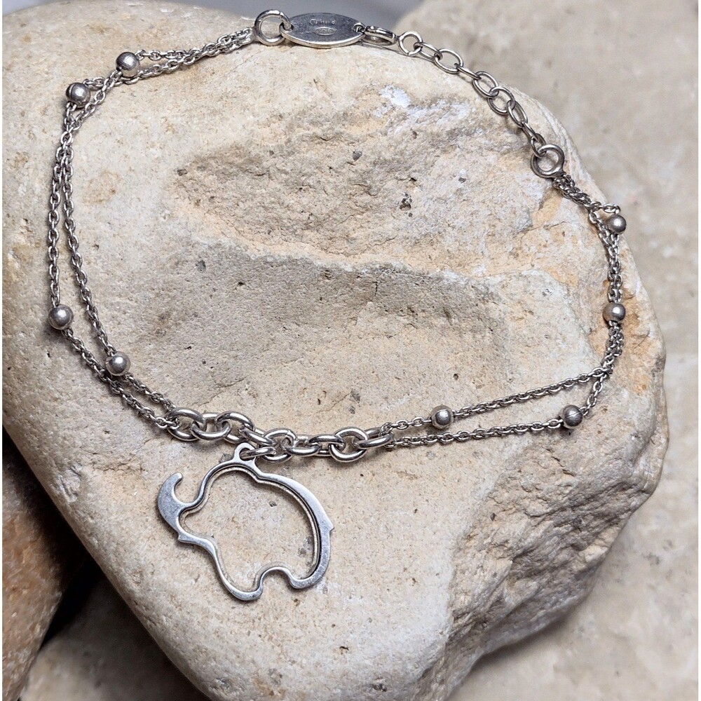 Sterling Silver Elephant Nomination ITALY Beaded Bracelet - Picture 2 of 7